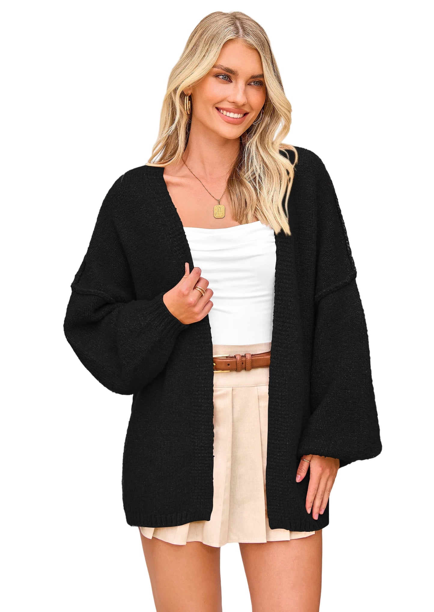 SCULPTD Oversized Cardigan Sweater