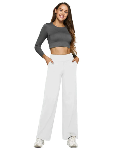 SCULPTD Pants: Loose High-Waist Business Casual Pants - SCULPTD