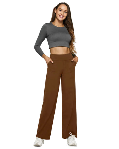 SCULPTD Pants: Loose High-Waist Business Casual Pants - SCULPTD