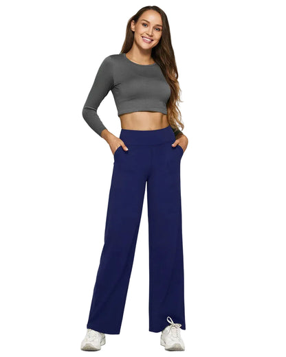 SCULPTD Pants: Loose High-Waist Business Casual Pants - SCULPTD