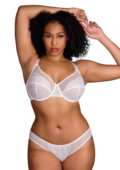 SCULPTD Bra: Full Coverage Lace Minimizer Bra