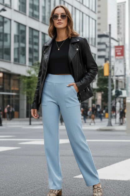 SCULPTD Pants: Loose High-Waist Business Casual Pants