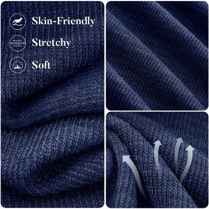 SCULPTD Two-Piece Knitted Set – Breathable Hoodie + Wide-Leg Pants